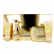 Moschino Gold Fresh Couture SET: Parfémovaná voda 100ml + Telové mlieko 100ml + Sprchovací gél 100ml + Kozmetická taška