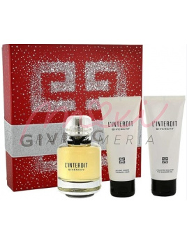 Givenchy L´Interdit SET: Parfémovaná voda 80ml + Sprchový olej 75ml + Telové mlieko 75ml