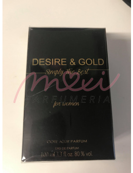 Cote Azur Desire & Gold Simply the Best, Parfémovaná voda 100ml (Alternatíva vône  Dolce & Gabbana Dolce The Only One)