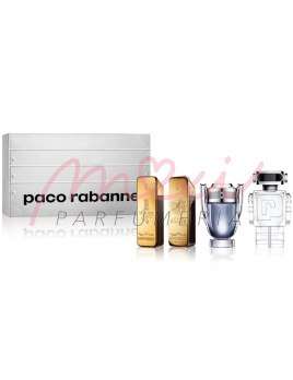 Paco Rabanne Travel Retail Exclusive Individually Packed, Set:1 Million EDT 5ml + 1 Million Parfum 5ml + Invictus EDT 5ml + Phantom EDT 5ml