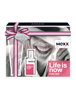 Mexx Life is Now for Her, edt 30 + 2x50ml telove mlieko