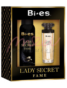 Bi-es Lady Secret Fame SET: Parfémovaná voda 50ml + Deodorant 150ml (Alternatíva parfému Lady Gaga Lady Gaga Fame)