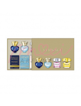 Versace SET: Dylan Blue Pour Femme EDP 5ml + Dylan Turquoise EDT 5ml + Bright Crystal EDT 5ml + Yellow Diamond EDT 5ml