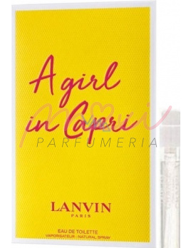 Lanvin a Girl in Capri, Vzorka vône