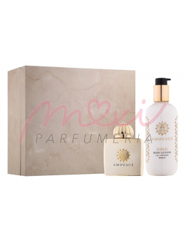Amouage Gold Pour Femme SET: Parfumovaná voda 100ml + Telové mlieko 300ml