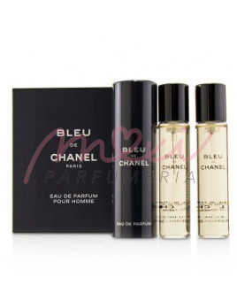 Chanel Bleu de Chanel, Parfémovaná voda 3x20ml Twist And Spray - s rozprašovačom