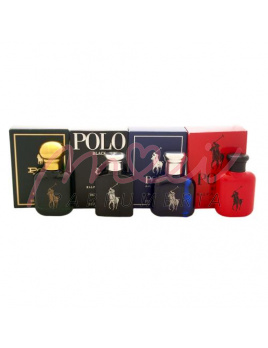 Ralph Lauren Mini SET: Polo Red 15ml edt + Polo Blue 15ml edt + Polo Black 15ml edt + Polo 15ml edt