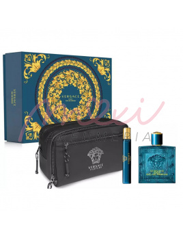 Versace Eros SET: Parfumová voda 100ml + Parfumová voda 10ml + Kozmetická taška