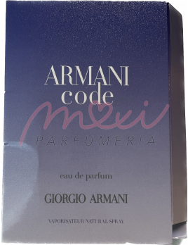 Giorgio Armani Code Woman, Vzorka vône