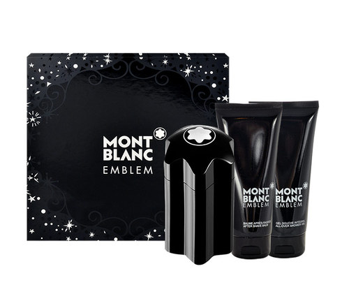 Mont Blanc Emblem, Edt 100ml + 100ml balsam po holení + 100ml sprchový gel