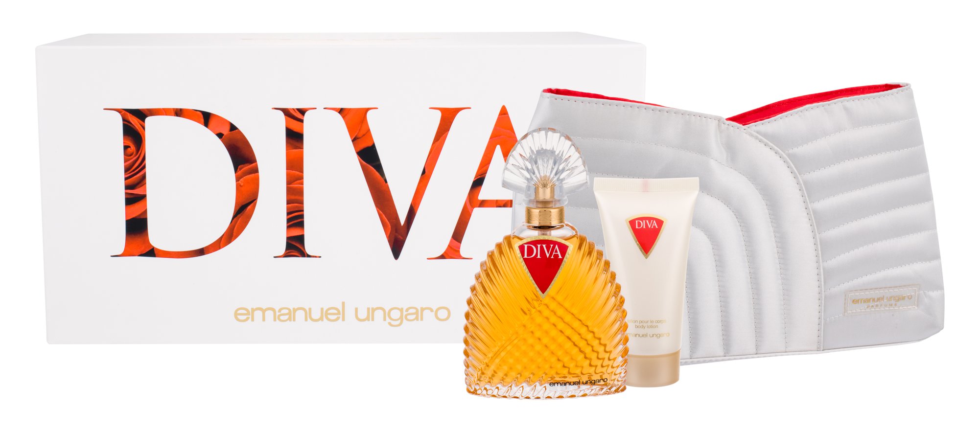 Emanuel Ungaro Diva, parfumovaná voda 100 ml + telové mlieko 50 ml + kozmetická taška
